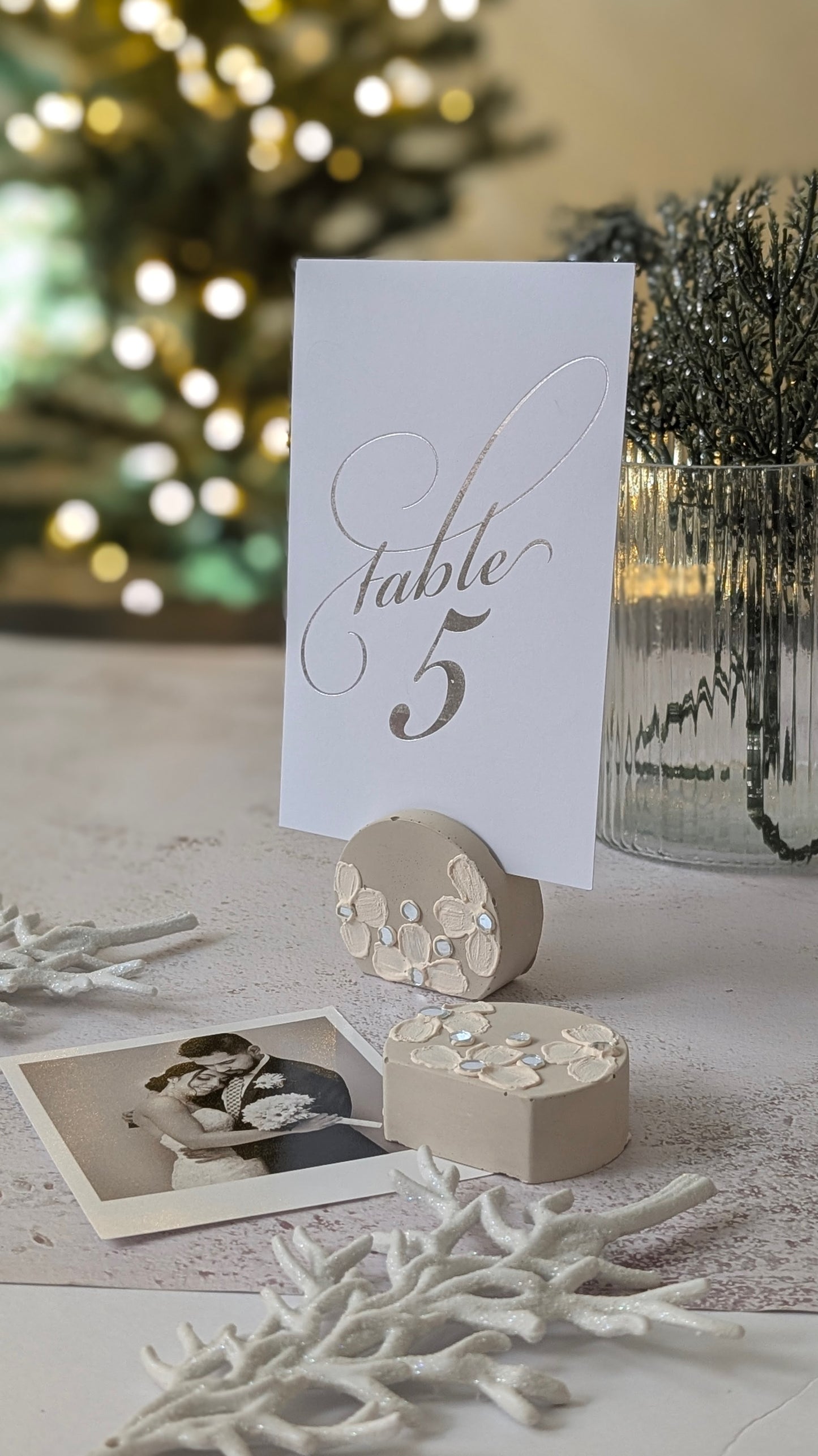 The Fragrant Jar –Handmade Photo & Wedding Table Card Holder