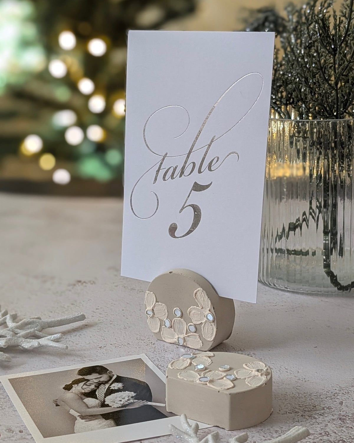 The Fragrant Jar –Handmade Photo & Wedding Table Card Holder