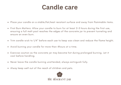 “Fresh Linen Concrete Luxury Candle – Clean Cotton, Crisp White Musk & Modern Home Fragrance | The Fragrant Jar”
