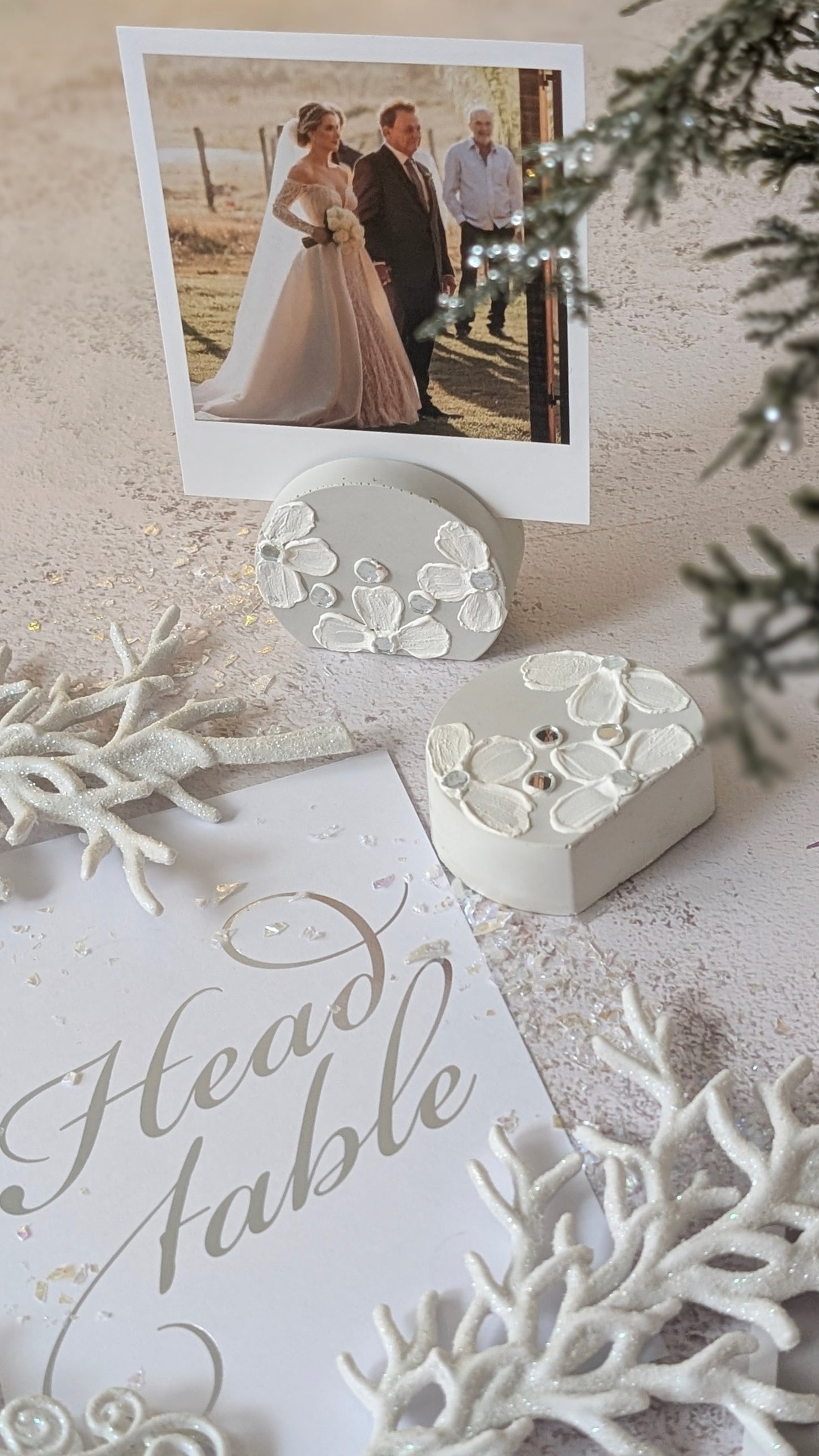 The Fragrant Jar –Handmade Photo & Wedding Table Card Holder
